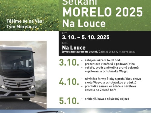 SETKÁNÍ MORELO 2025 NA LOUCE – 3.–5. 10. 2025 