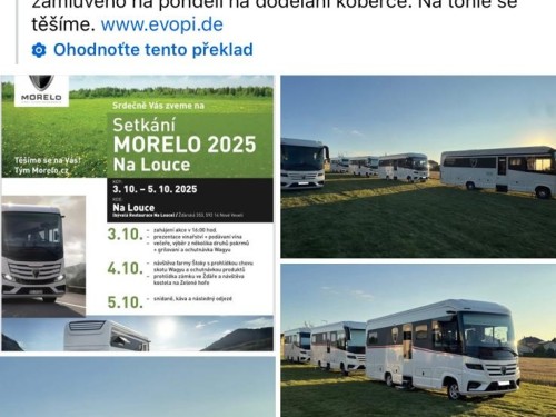 SETKÁNÍ MORELO 2025 NA LOUCE – 3.–5. 10. 2025 